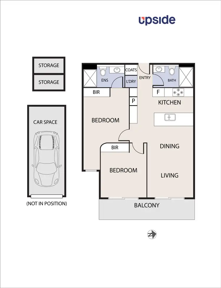 Floorplan of Homely apartment listing, 316/275 Abbotsford Street, North Melbourne VIC 3051