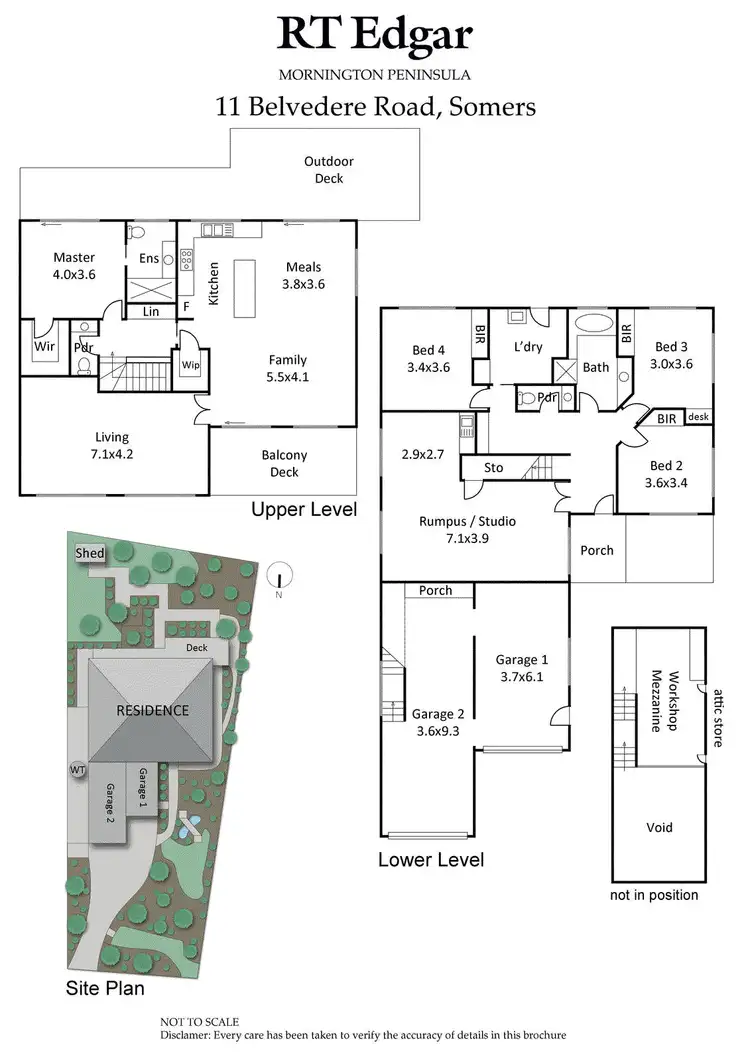 Floorplan of Homely house listing, 11 Belvedere Road, Somers VIC 3927