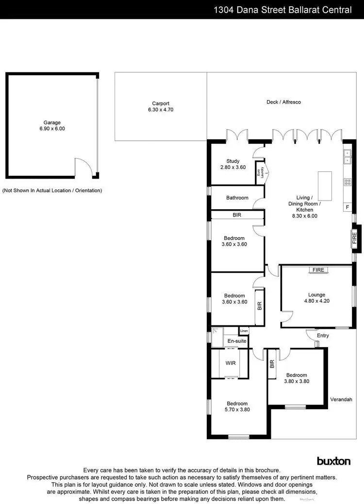Floorplan of Homely house listing, 1304 Dana Street, Ballarat Central VIC 3350
