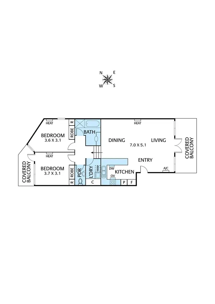 Floorplan of Homely apartment listing, 4/272 Heidelberg Road, Fairfield VIC 3078