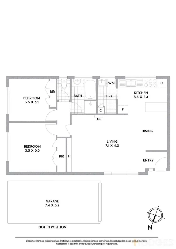 Floorplan of Homely unit listing, 4/117 Balcombe Road, Mentone VIC 3194