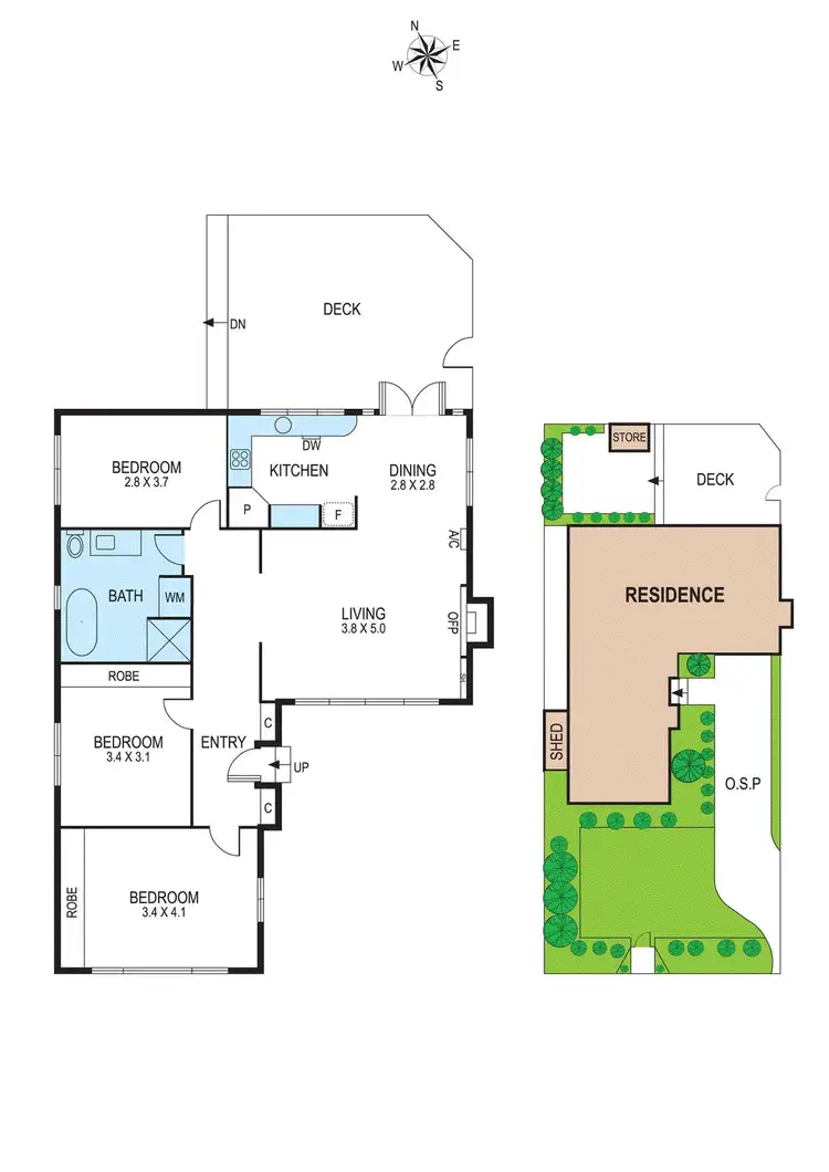 Floorplan of Homely house listing, 51 Fromer Street, Bentleigh VIC 3204