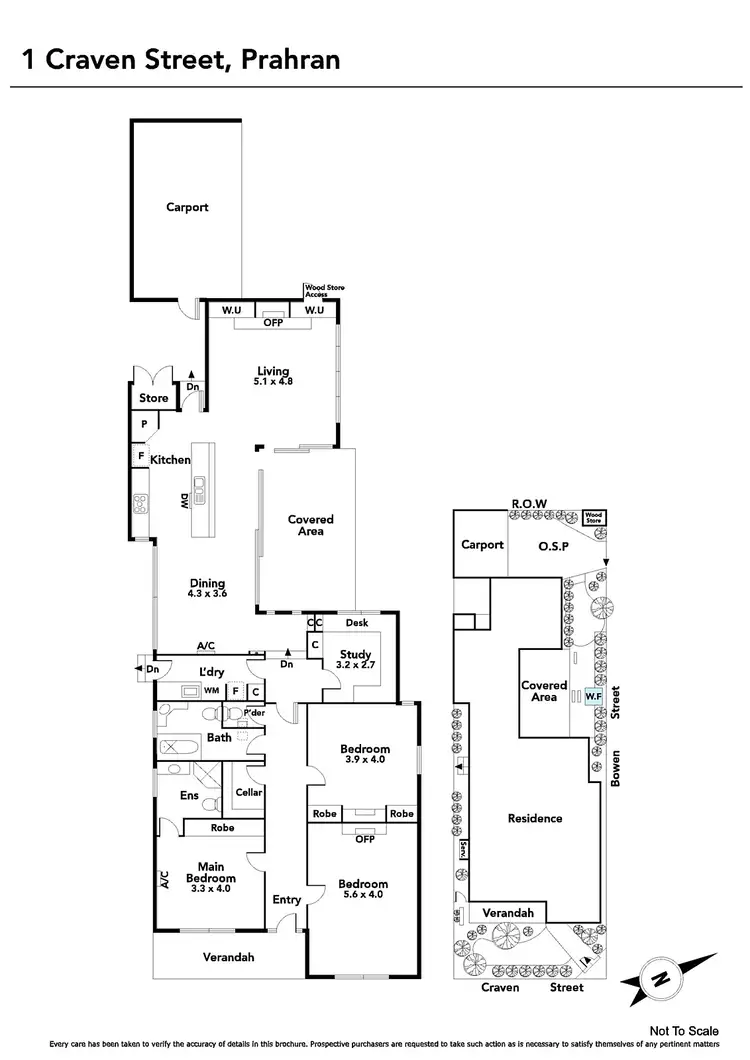 Floorplan of Homely house listing, 1 Craven Street, Prahran VIC 3181
