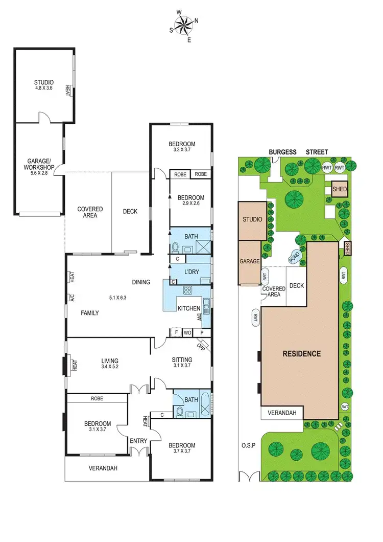 Floorplan of Homely house listing, 51 Bendigo Avenue, Bentleigh VIC 3204