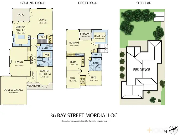 Floorplan of Homely house listing, 36 Bay Street, Mordialloc VIC 3195