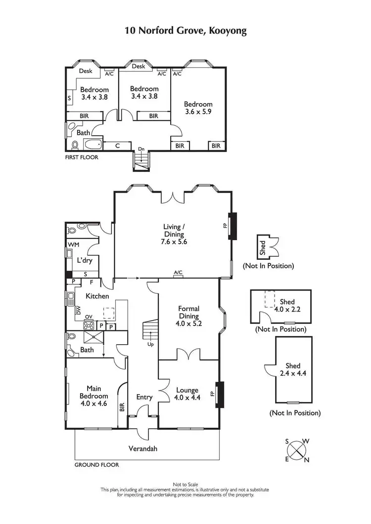 Floorplan of Homely house listing, 10 Norford Grove, Kooyong VIC 3144