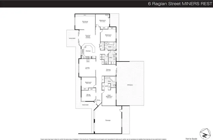 Floorplan of Homely house listing, 6 Raglan Street, Miners Rest VIC 3352