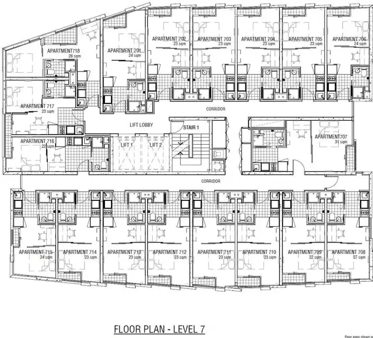 Floorplan of Homely apartment listing, 705/131 Pelham Street, Carlton VIC 3053