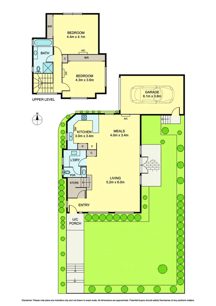 Floorplan of Homely townhouse listing, 1/401 Highbury Road, Burwood VIC 3125
