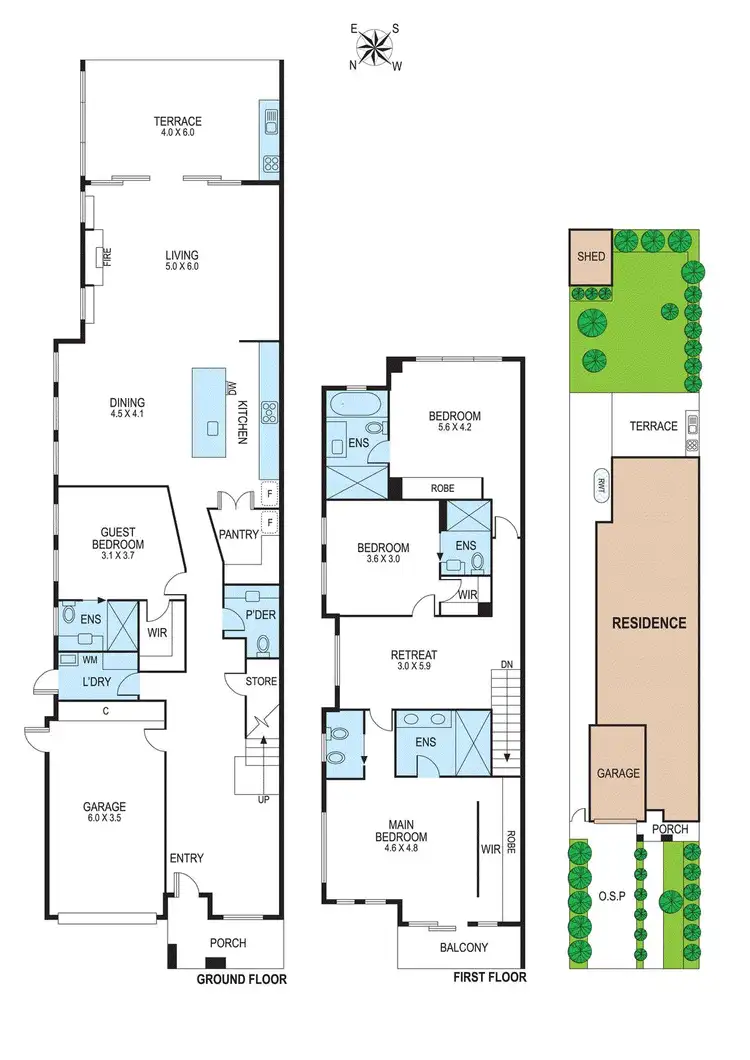 Floorplan of Homely townhouse listing, 14B Mervin Street, Bentleigh East VIC 3165