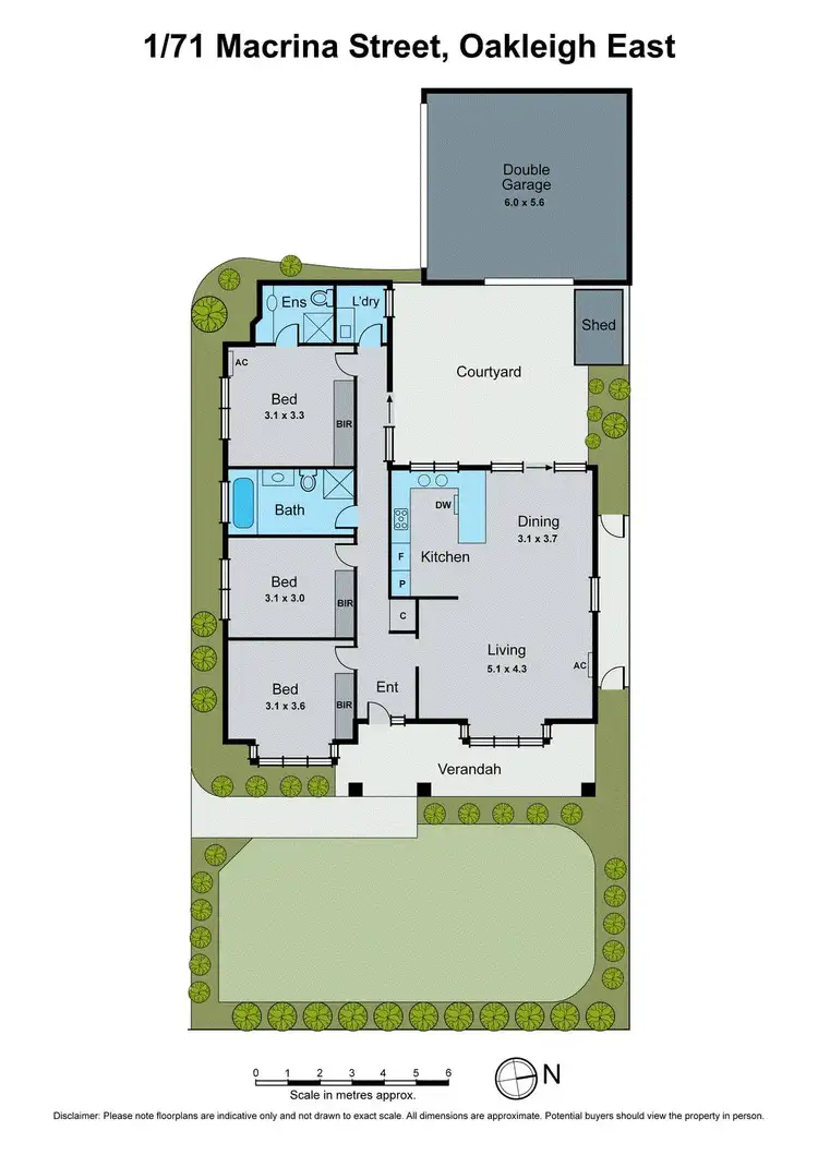 Floorplan of Homely unit listing, 1/71 Macrina Street, Oakleigh East VIC 3166