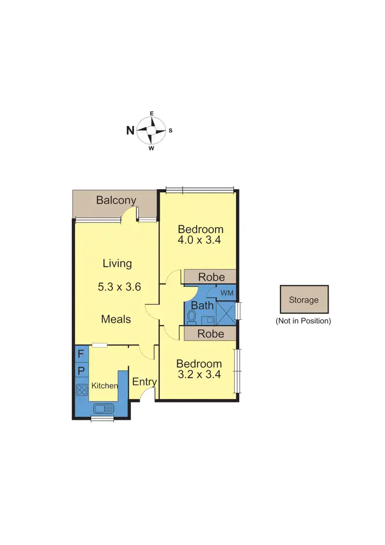 Floorplan of Homely apartment listing, 7/15 Yarra Street, Hawthorn VIC 3122