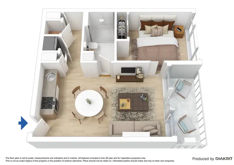 Floorplan of Homely apartment listing, 1814/33 Mackenzie Street, Melbourne VIC 3000