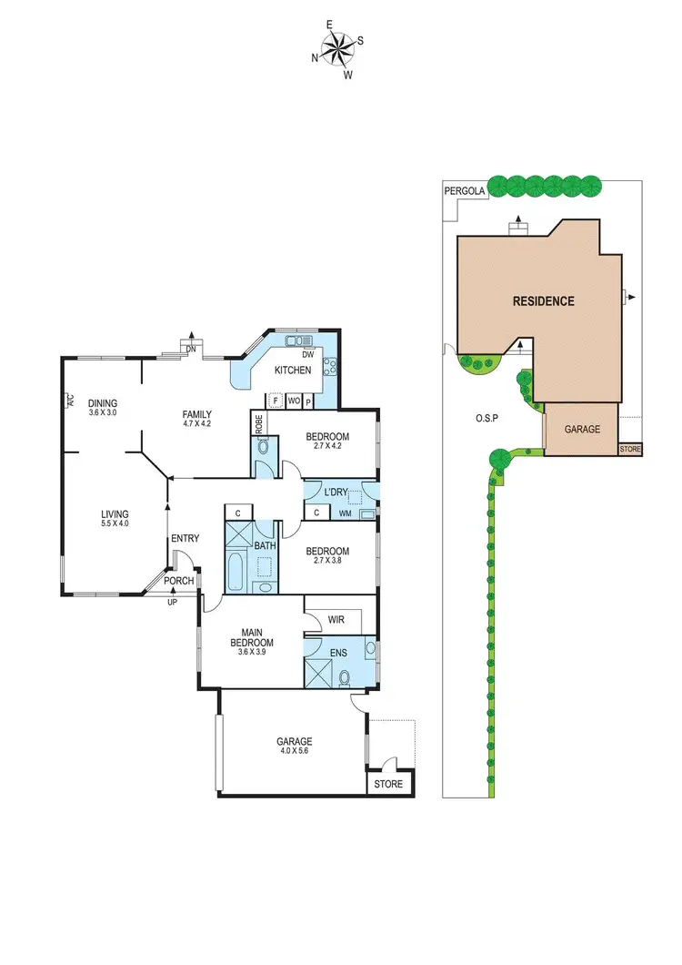 Floorplan of Homely townhouse listing, 40B Campbell Street, Bentleigh VIC 3204