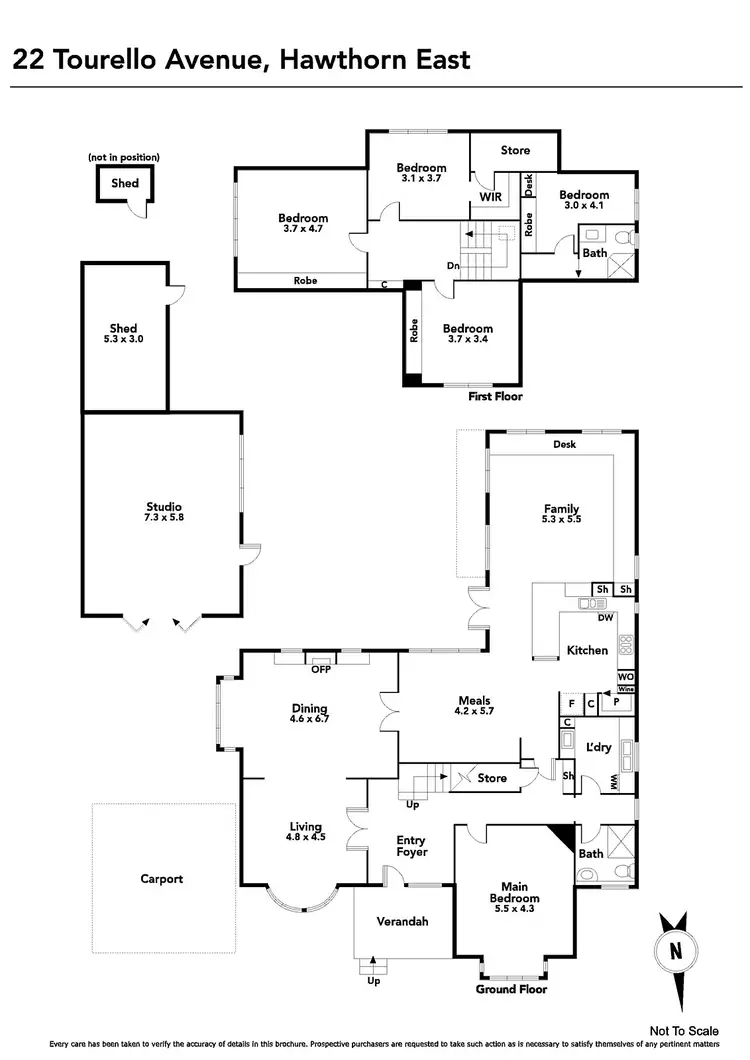 Floorplan of Homely house listing, 22 Tourello Avenue, Hawthorn East VIC 3123
