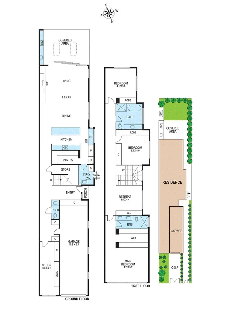 Floorplan of Homely townhouse listing, 12a Pleasance Street, Bentleigh VIC 3204