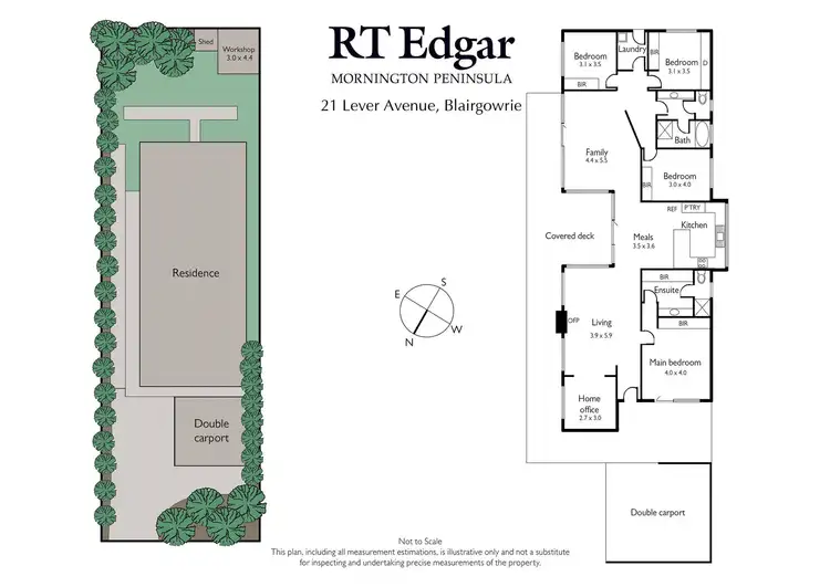 Floorplan of Homely house listing, 21 Lever Avenue, Blairgowrie VIC 3942