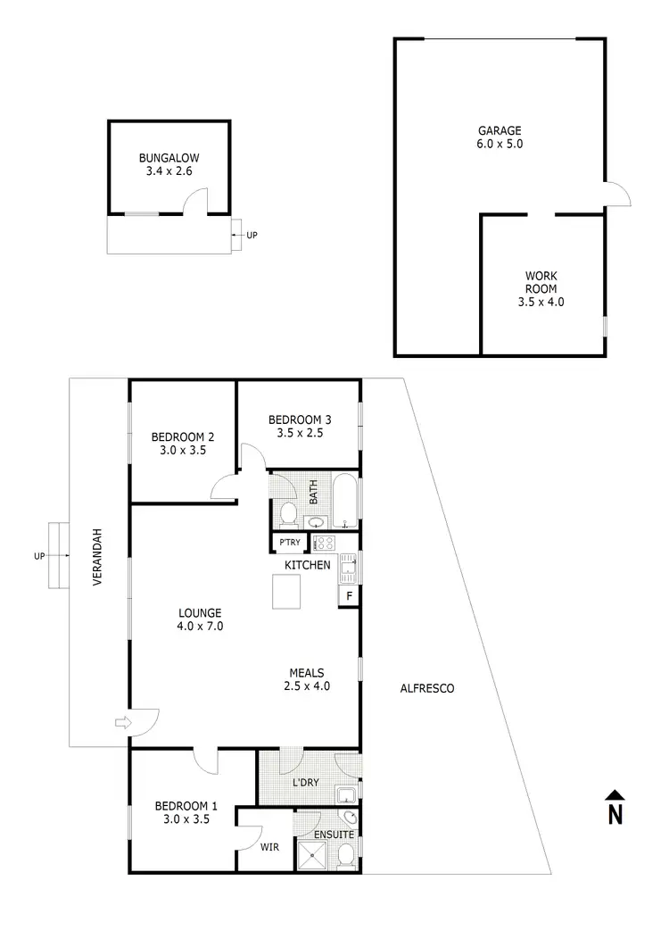 Floorplan of Homely house listing, 20 Donaldson Drive, Broadford VIC 3658