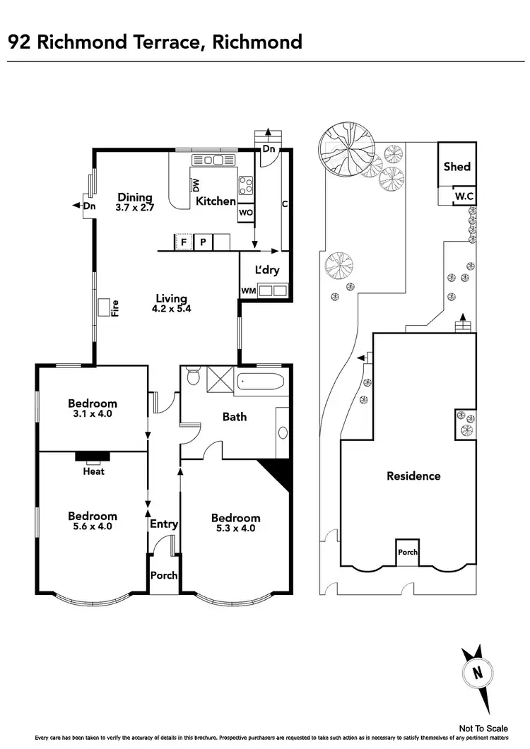 Floorplan of Homely house listing, 92 Richmond Terrace, Richmond VIC 3121