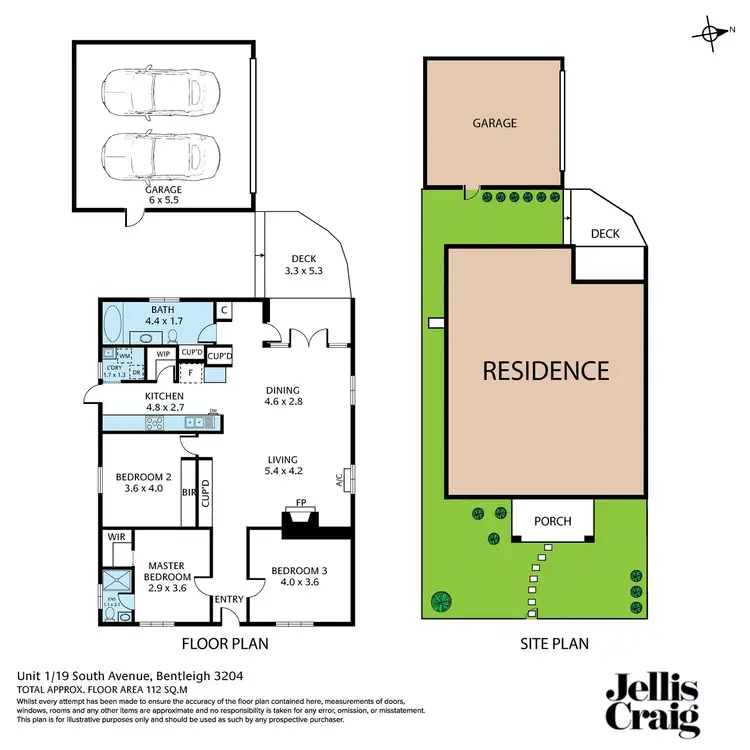 Floorplan of Homely house listing, 1/19 South Avenue, Bentleigh VIC 3204