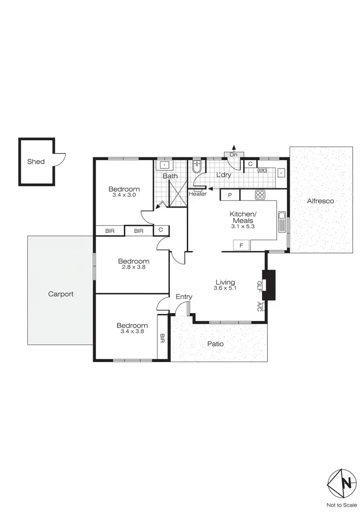 Floorplan of Homely house listing, 6 Mathilda Street, Wendouree VIC 3355