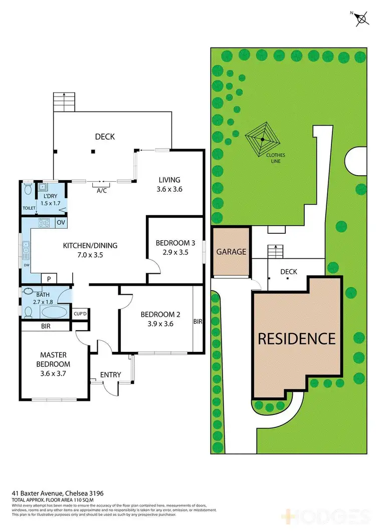 Floorplan of Homely house listing, 41 Baxter Avenue, Chelsea VIC 3196