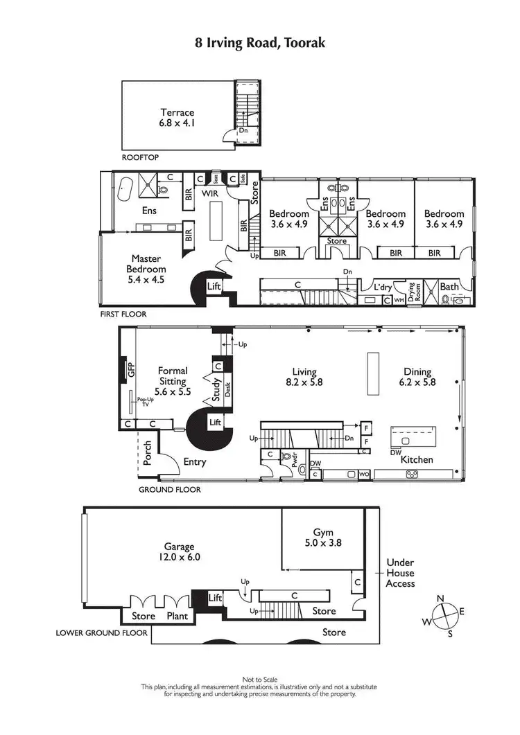 Floorplan of Homely house listing, 8 Irving Road, Toorak VIC 3142