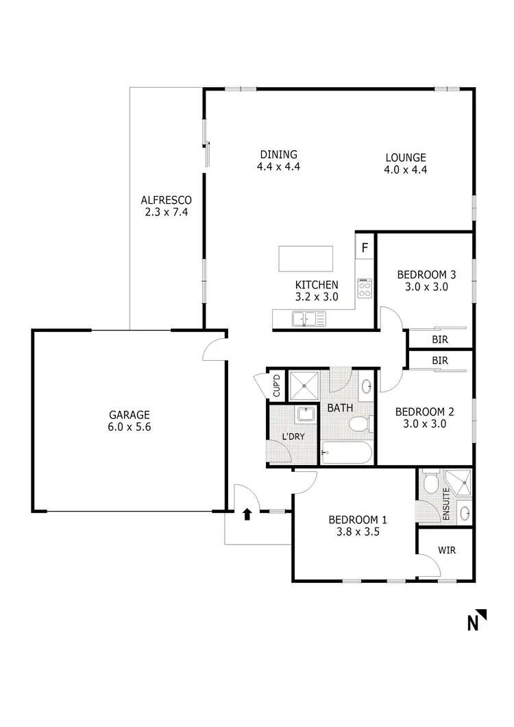 Floorplan of Homely villa listing, 3/8-10 Dudley Street, Wallan VIC 3756
