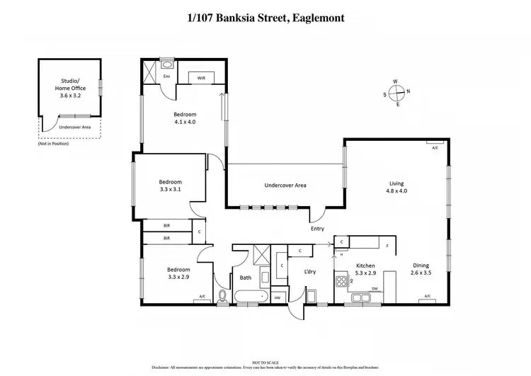 Floorplan of Homely house listing, 1/107 Banksia Street, Eaglemont VIC 3084