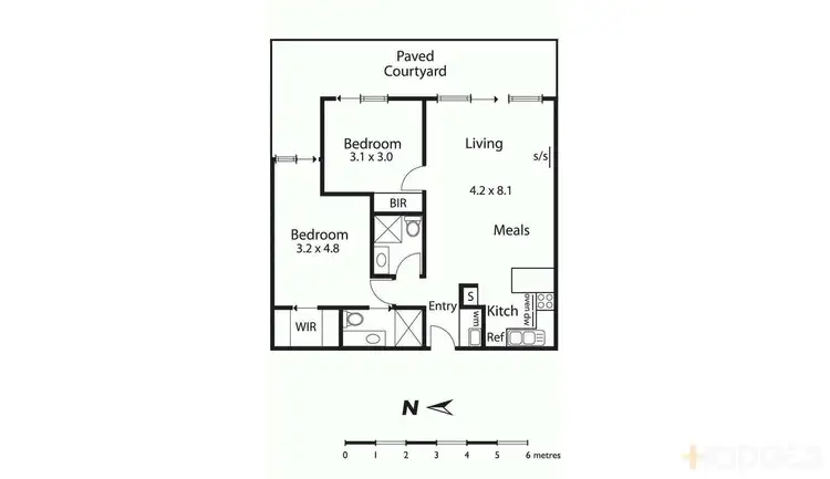 Floorplan of Homely apartment listing, 16/80 Balcombe Road, Mentone VIC 3194