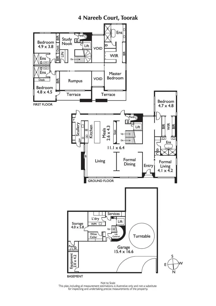 Floorplan of Homely house listing, 4 Nareeb Court, Toorak VIC 3142