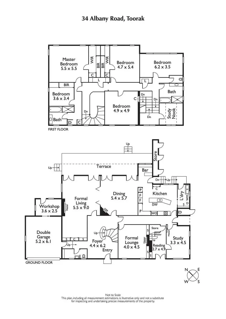 Floorplan of Homely house listing, 34 Albany Road, Toorak VIC 3142