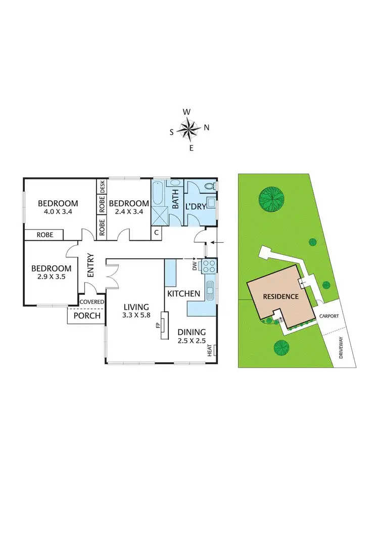 Floorplan of Homely house listing, 16 Reserve Avenue, Mitcham VIC 3132