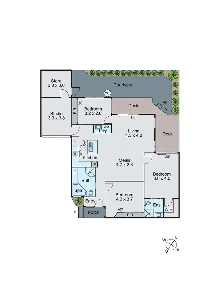 Floorplan of Homely unit listing, 2/38 Arunta Crescent, Clarinda VIC 3169