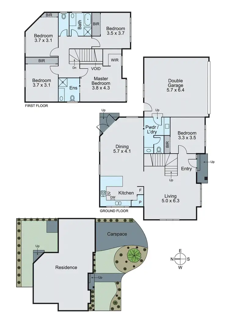 Floorplan of Homely townhouse listing, 1/1 Dorothea Mackellar Avenue, Oakleigh East VIC 3166