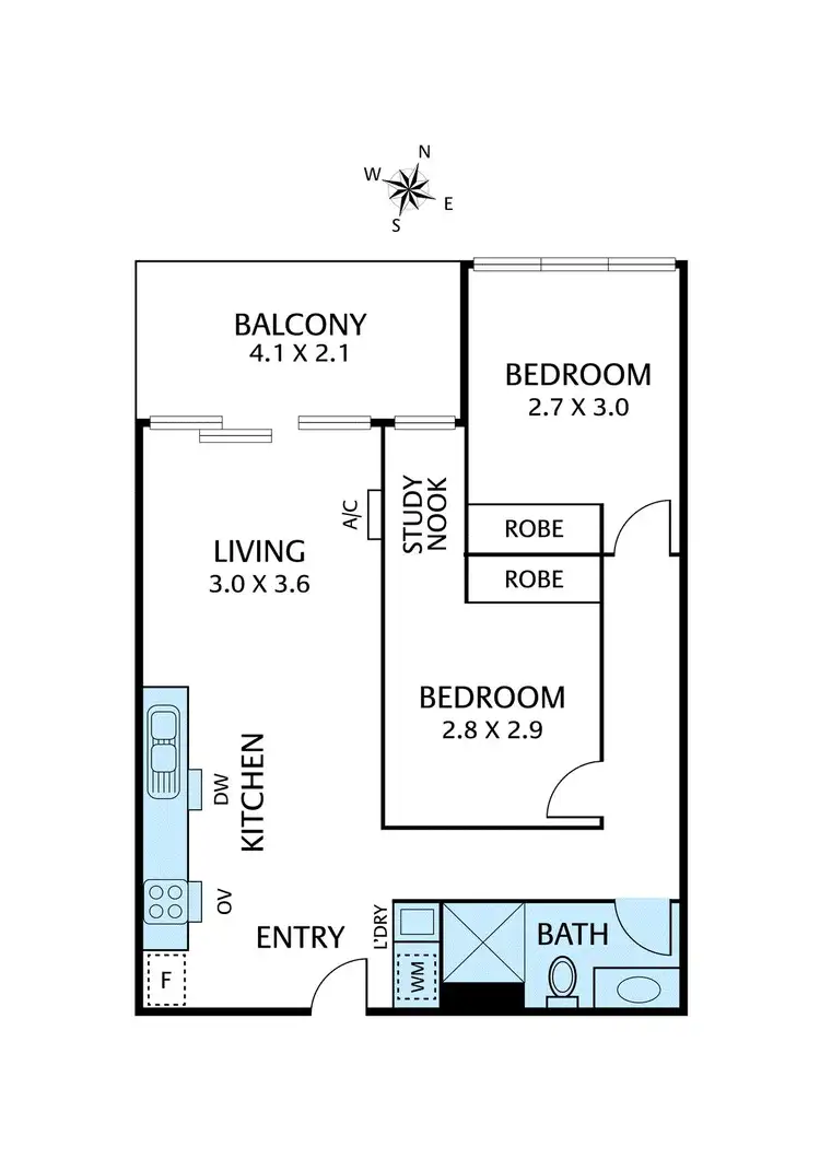 Floorplan of Homely apartment listing, 508/193-195 Springvale Road, Nunawading VIC 3131