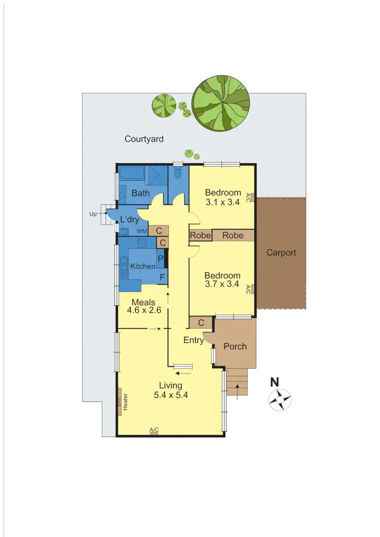 Floorplan of Homely apartment listing, 6/11 Bowen Street, Kew VIC 3101