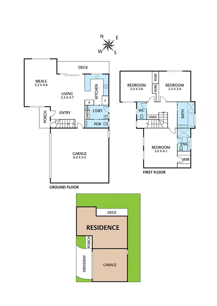 Floorplan of Homely townhouse listing, 4/1158 Main Road, Eltham VIC 3095