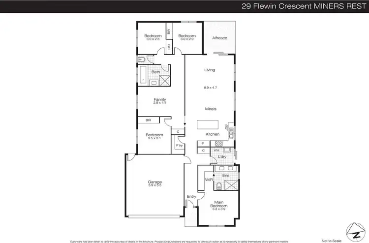 Floorplan of Homely house listing, 29 Flewin Avenue, Miners Rest VIC 3352