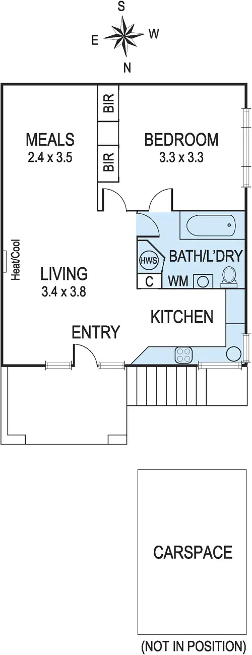 Floorplan of Homely apartment listing, 4/39 Mayston Street, Hawthorn East VIC 3123