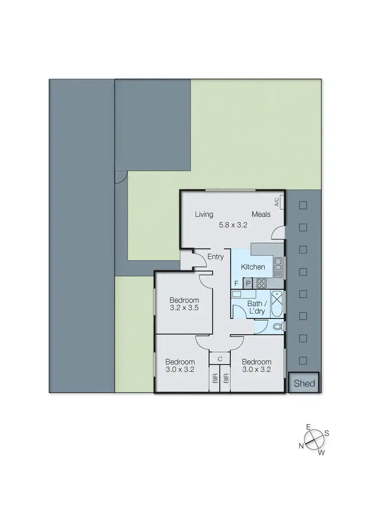 Floorplan of Homely unit listing, 1/5 Moore Avenue, Clayton South VIC 3169