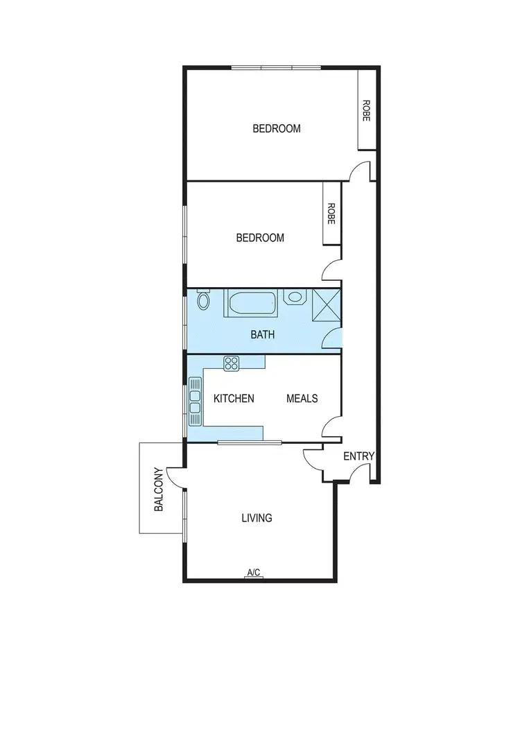 Floorplan of Homely apartment listing, 7/8 Ormond Road, Ormond VIC 3204