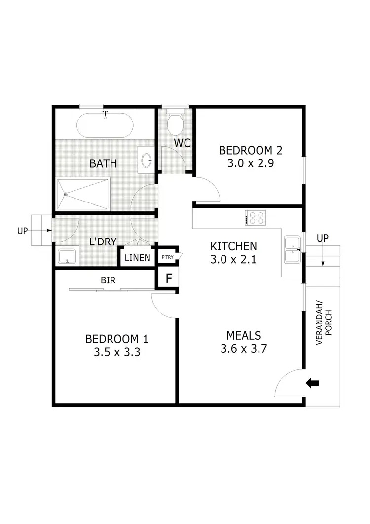 Floorplan of Homely house listing, 2/212A High Street, Broadford VIC 3658