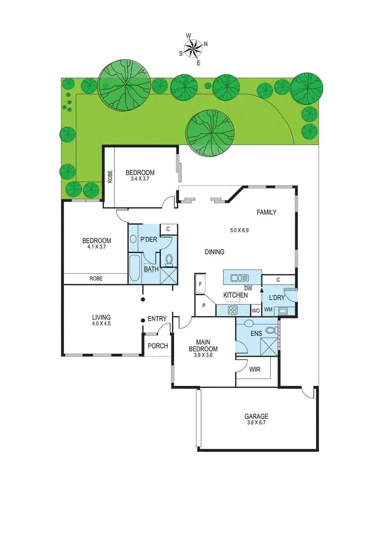 Floorplan of Homely unit listing, 2/93 Tambet Street, Bentleigh East VIC 3165