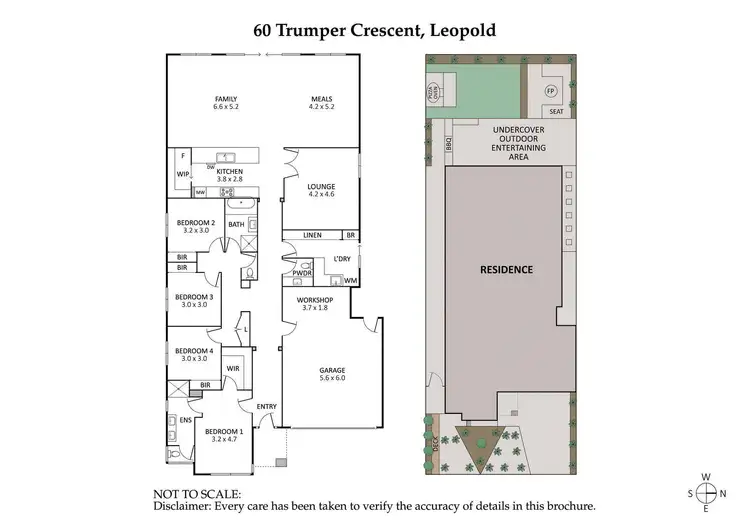 Floorplan of Homely house listing, 60 Trumper Crescent, Leopold VIC 3224