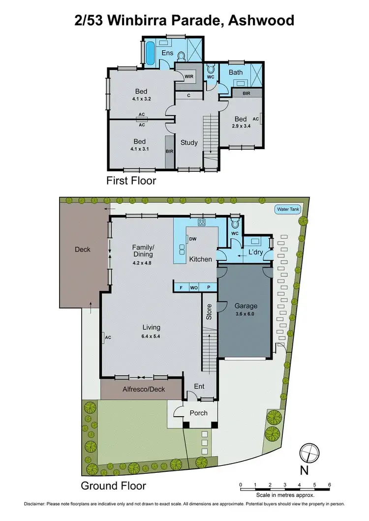 Floorplan of Homely townhouse listing, 2/53 Winbirra Parade, Ashwood VIC 3147