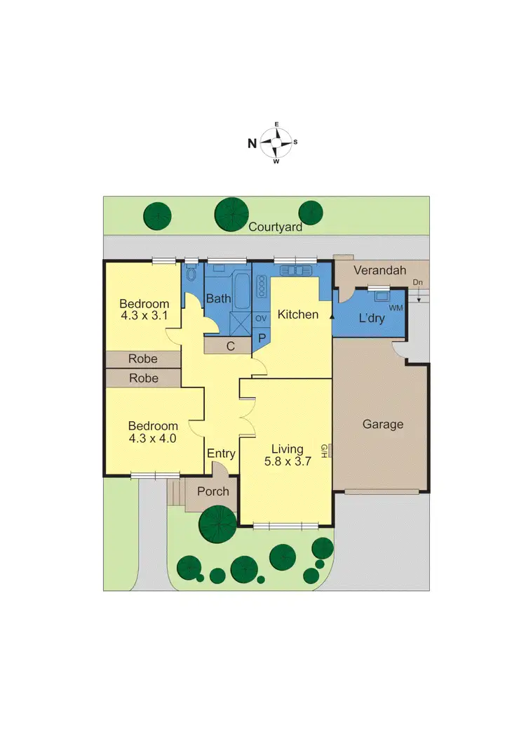 Floorplan of Homely unit listing, 3/35 Carramar Avenue, Camberwell VIC 3124