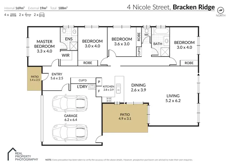 Floorplan of Homely house listing, 4 Nicole Street, Bracken Ridge QLD 4017
