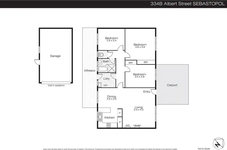 Floorplan of Homely house listing, 334B Albert Street, Sebastopol VIC 3356