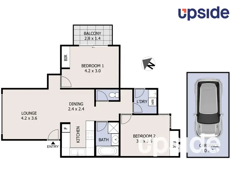 Floorplan of Homely unit listing, 2/15 Hillview Avenue, Gwynneville NSW 2500